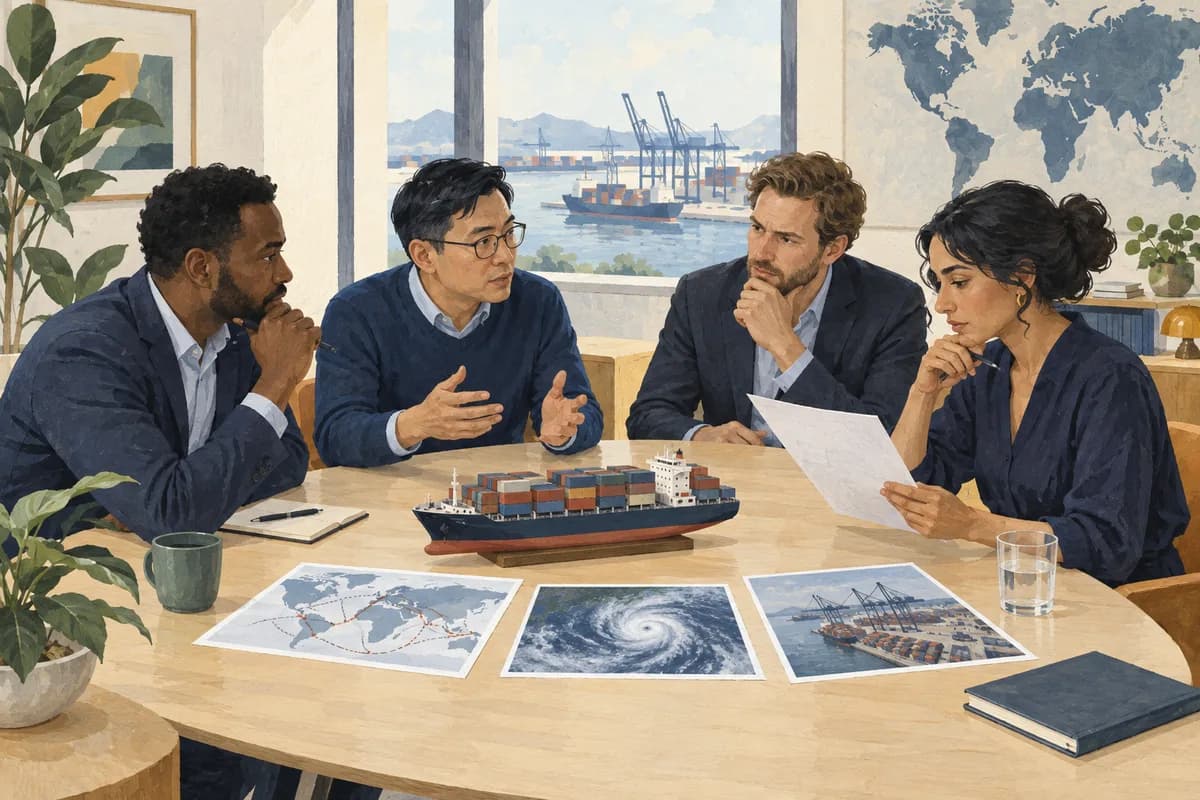 Illustration of a leadership team considering a difficult business decision