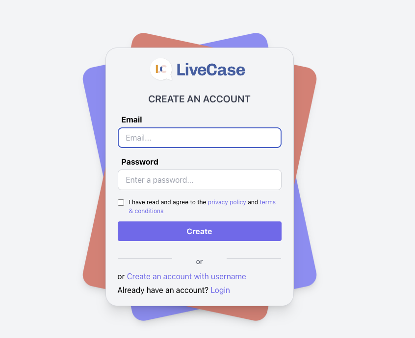 Create an account